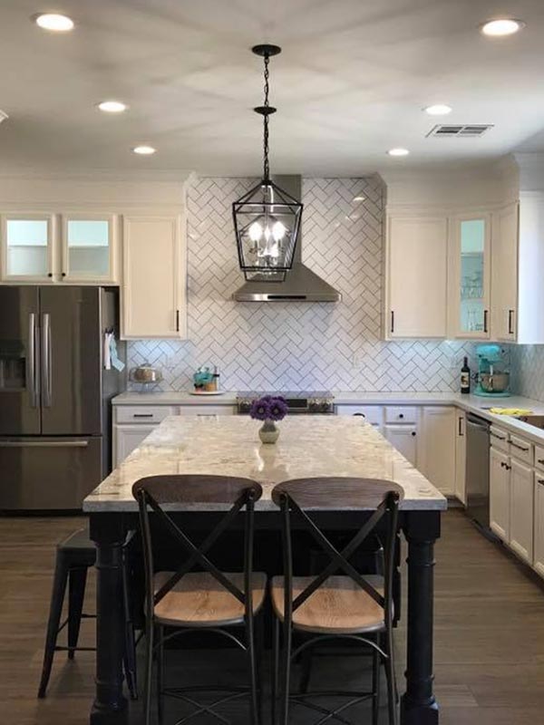 Quartz countertops fabricated and installed by Mirage Marble & Granite